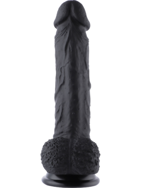 Hismith: KlicLok Silicone Dildo, 20 cm, svart