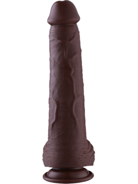 Hismith: KlicLok PVC Dildo, 32 cm, mørk