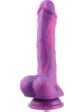 Hismith: KlicLok Silicone Dildo, 19 cm, lilla