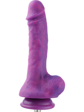 Hismith: KlicLok Silicone Dildo, 19 cm, lilla