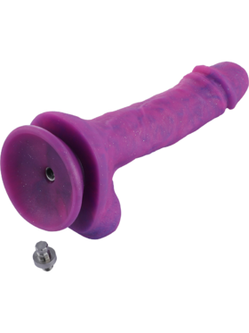 Hismith: KlicLok Silicone Dildo, 19 cm, lilla