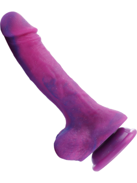 Hismith: KlicLok Silicone Dildo, 19 cm, lilla