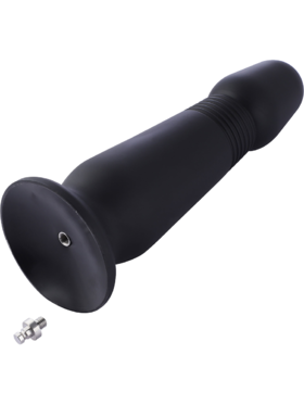 Hismith: KlicLok Silicone Anal Dildo, 25 cm, svart