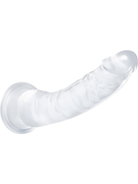 B Yours: Diamond Glisten Dildo, 22 cm, gjennomsiktig