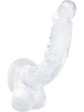 B Yours: Diamond Luster Dildo, 21.5 cm, gjennomsiktig