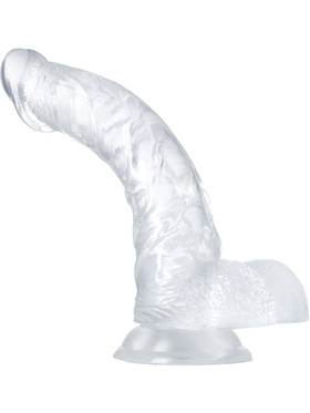 B Yours: Diamond Luster Dildo, 21.5 cm, gjennomsiktig