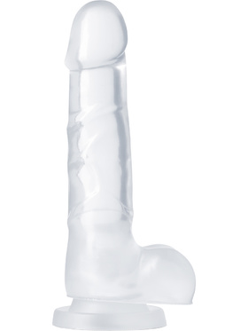 B Yours: Diamond Quartz Dildo, 19 cm, gjennomsiktig