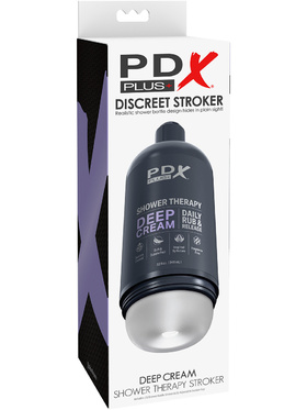 Pipedream PDX Plus: Shower Therapy Stroker, Deep Cream