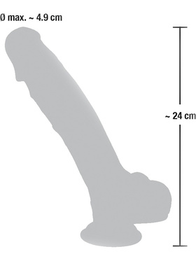 You2Toys: Medical Silicone Dildo, 24 cm