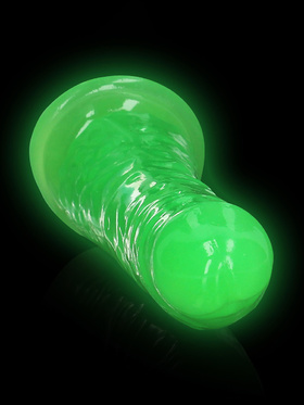 RealRock: Glow in the Dark Realistic Dildo, 15.5 cm, grønn