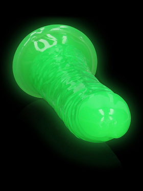 RealRock: Glow in the Dark Realistic Dildo, 18 cm, grønn