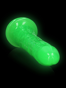 RealRock: Glow in the Dark Realistic Dildo, 20 cm, grønn