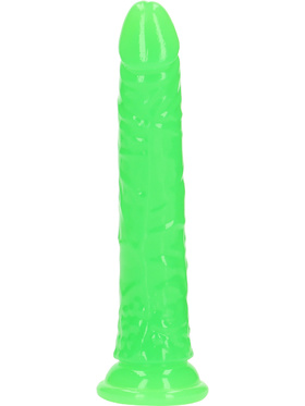 RealRock: Glow in the Dark Realistic Dildo, 20 cm, grønn