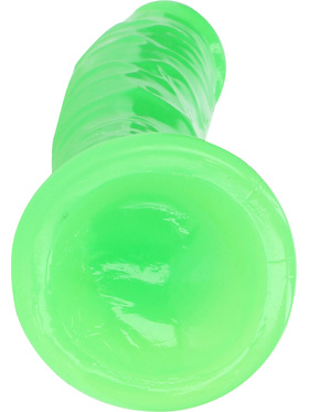 RealRock: Glow in the Dark Realistic Dildo, 20 cm, grønn