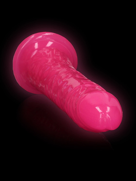 RealRock: Glow in the Dark Realistic Dildo, 20 cm, rosa