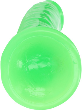 RealRock: Glow in the Dark Realistic Dildo, 22.5 cm, grønn