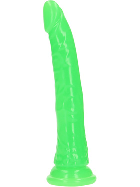 RealRock: Glow in the Dark Realistic Dildo, 22.5 cm, grønn