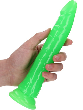 RealRock: Glow in the Dark Realistic Dildo, 22.5 cm, grønn