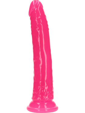 RealRock: Glow in the Dark Realistic Dildo, 22.5 cm, rosa