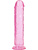 RealRock: Crystal Clear Straight Realistic Dildo, 23 cm, rosa