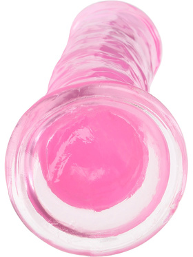 RealRock: Crystal Clear Straight Realistic Dildo, 20 cm, rosa