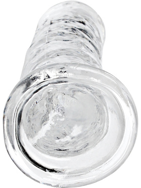 RealRock: Crystal Clear Straight Realistic Dildo, 20 cm, gjennomsiktig