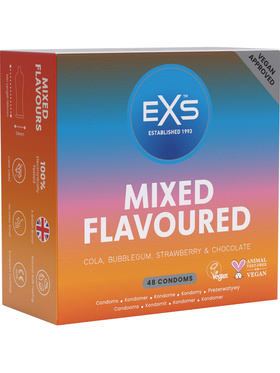 EXS Mixed Flavoured: Kondomer, 48 stk