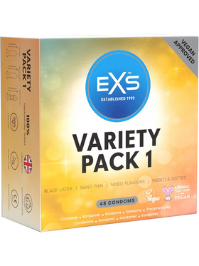 EXS Variety Pack 1: Kondomer, 48 stk