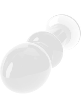 LoveToy: Glass Romance Butt Plug, gjennomsiktig