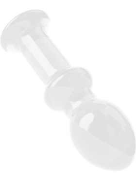 LoveToy: Glass Romance Butt Plug, gjennomsiktig