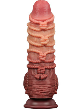 LoveToy: Dual-layered Silicone Cock with Rope, 24 cm