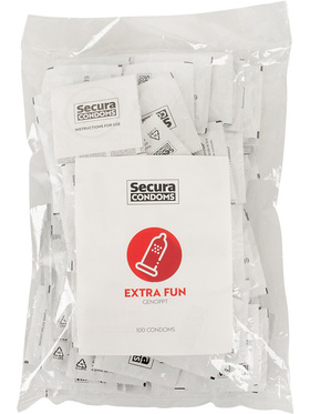 Secura: Extra Fun, Kondomer, 100 stk