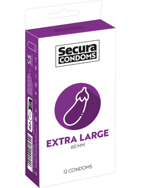 Secura: Extra Large, Kondomer, 12 stk
