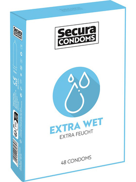 Secura: Extra Wet, Kondomer, 48 stk