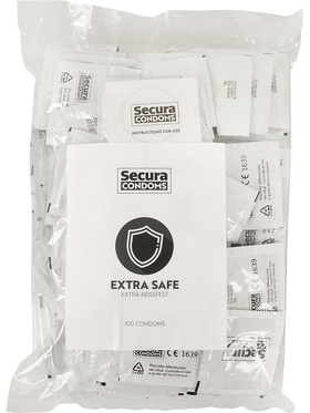 Secura: Extra Safe, Kondomer, 100 stk