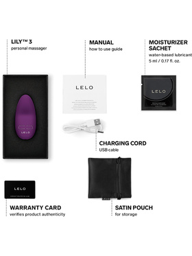 LELO: Lily 3, Klitorisvibrator, mørklilla