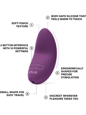 LELO: Lily 3, Klitorisvibrator, mørklilla
