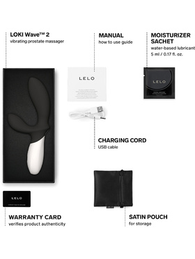 LELO: Loki Wave 2, Prostatavibrator, svart