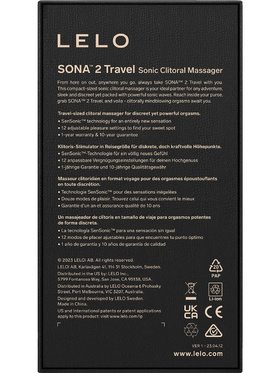 LELO: Sona 2 Travel, Sonisk Klitorisvibrator, lilla