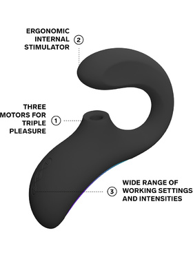 LELO: Enigma Wave, Trippelstimulerende Vibrator, svart