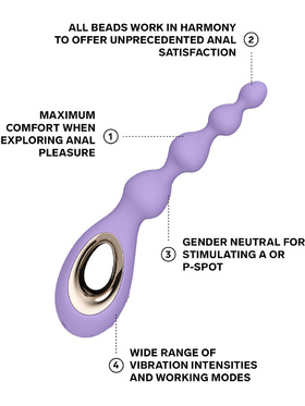 LELO: Soraya Beads, Vibrerende Analkuler, lilla