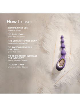 LELO: Soraya Beads, Vibrerende Analkuler, svart