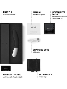 LELO: Billy 2, Prostatavibrator, svart