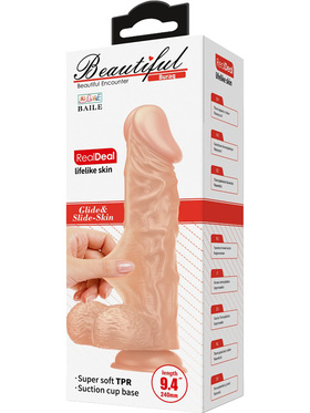 Beautiful Buraq: Glide & Slide-Skin Dildo, 24 cm