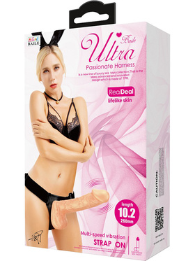 Debra: Ultra Harness with Multi-Speed Strap-On, 26 cm