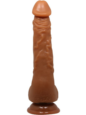 Beautiful Jason: Realistisk dildo med sugekopp, 23 cm, mørk