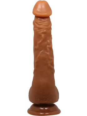 Beautiful Jason: Realistisk dildo med sugekopp, 25 cm, mørk