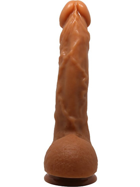 Beautiful Jason: Realistisk dildo med sugekopp, 25 cm, mørk