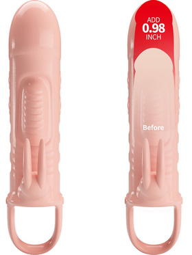 Pretty Love: Sloane, Penis Sleeve Rabbit Vibrator, hudfarget