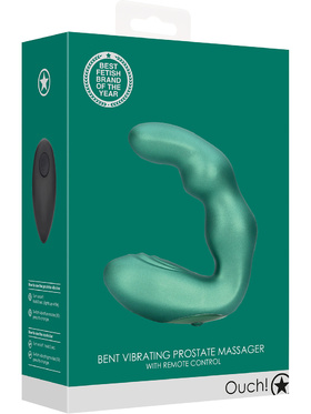 Ouch!: Bent Vibrating Prostate Massager with Remote